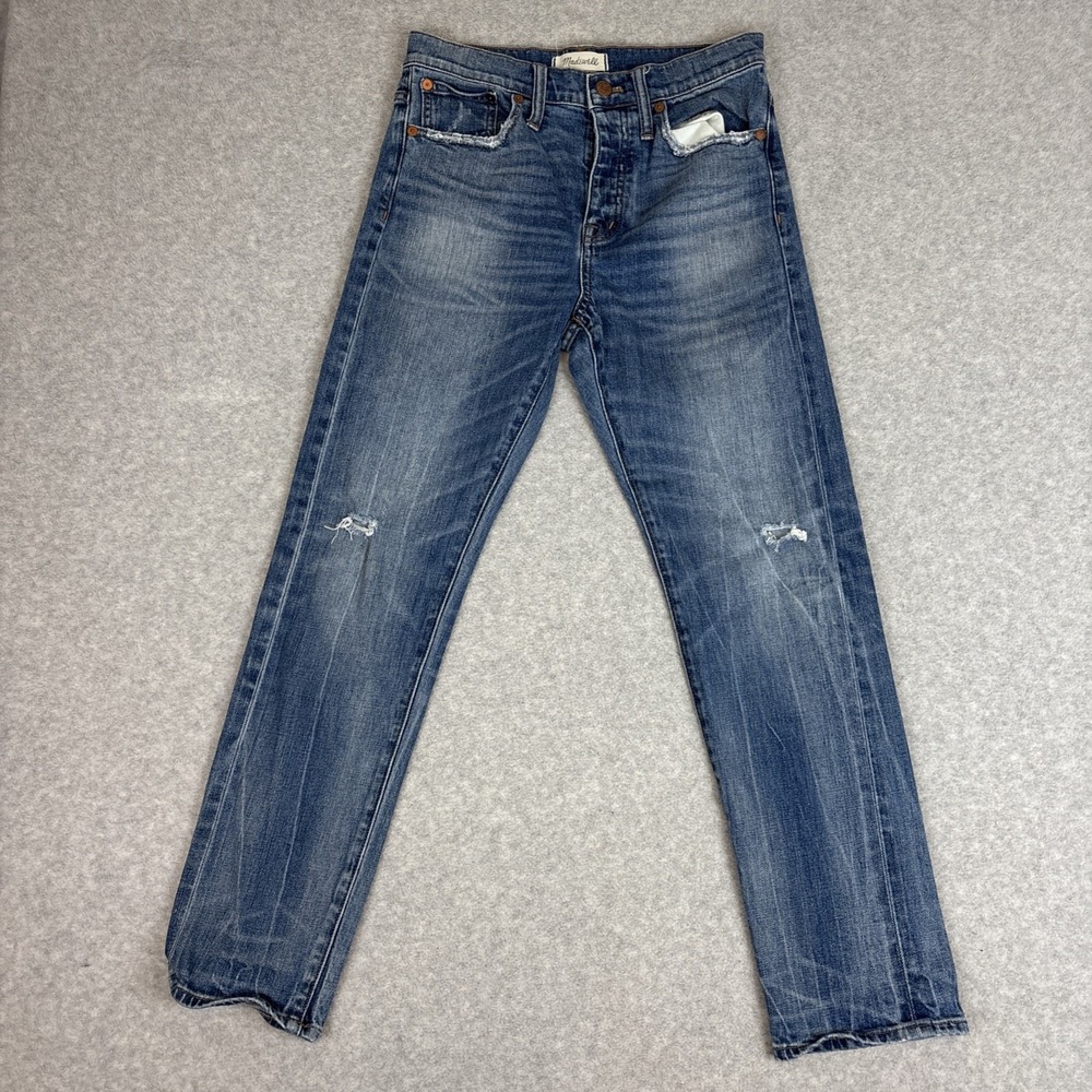 Madewell Jeans Womens Size 26 Blue Stretch High Rise Cruiser Straight